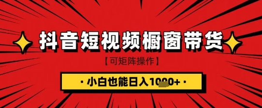 抖音短视频食品橱窗带货，小白轻松上手日入1k+【揭秘】-Ai创业网
