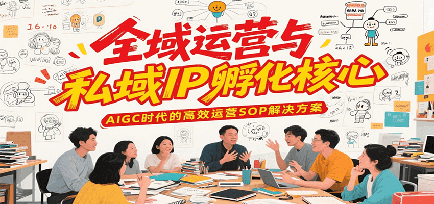全域运营与私域IP孵化核心，AIGC时代的高效运营SOP解决方案-Ai创业网