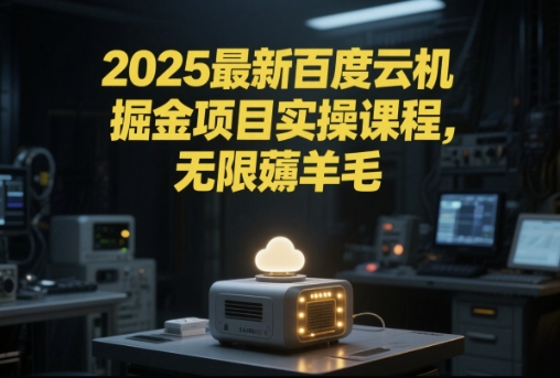 2025最新百度云机掘金项目实操课程单窗口保底5-10元月收益单窗口150+【揭秘】-Ai创业网