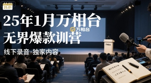 25年1月万相台无界爆款特训营线下录音-Ai创业网