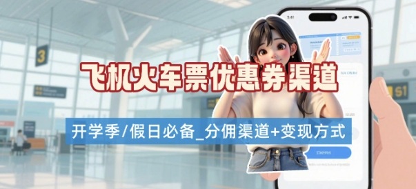 学生党必看！机票火车票优惠券申请渠道 + 项目打法，开学季节日速存-Ai创业网