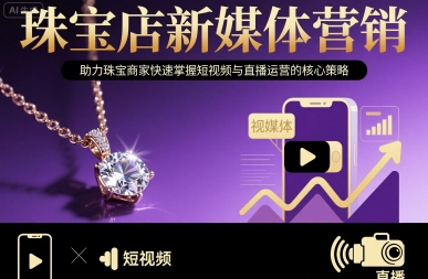 珠宝店新媒体营销，助力珠宝商家快速掌握短视频与直播运营的核心策略-Ai创业网