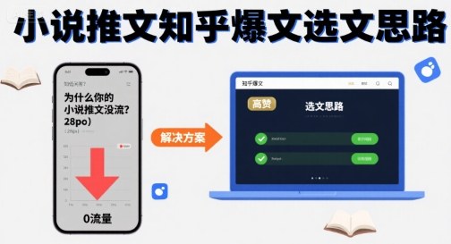 为什么你的小说推文没流量？小说推文知乎爆文选文思路-Ai创业网
