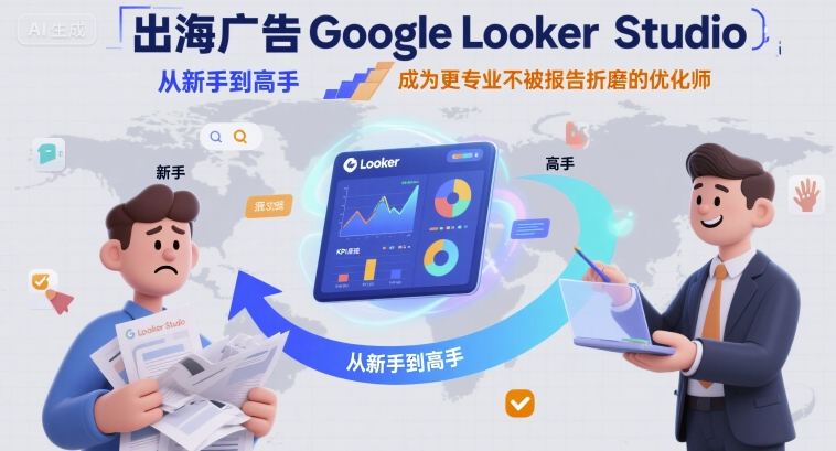 出海广告Google Looker Studio从新手到高手，成为更专业不被报告折磨的优化师-Ai创业网