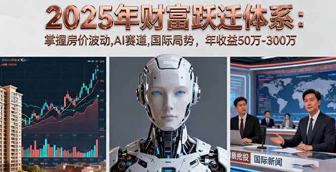 2025年财富跃迁体系：掌握房价波动,AI赛道,国际局势，年收益50万-300万-Ai创业网