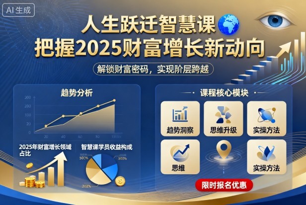 人生跃迁智慧课，把据2025财富增长新动向-Ai创业网