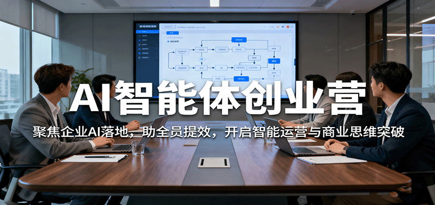 AI智能体创业营：聚焦企业AI落地，助全员提效，开启智能运营与商业思维突破-Ai创业网