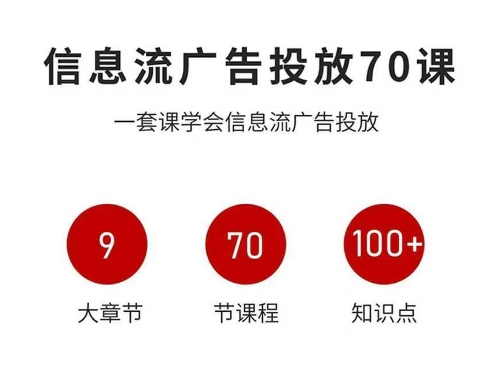信息流广告投放实战70课，一套课学会信息流广告投放，迄今为止，最系统化教程-Ai创业网