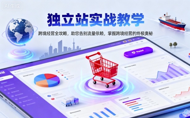 独立站实战教学，跨境经营全攻略，助您告别流量依赖，掌握跨境经营的终极奥-Ai创业网