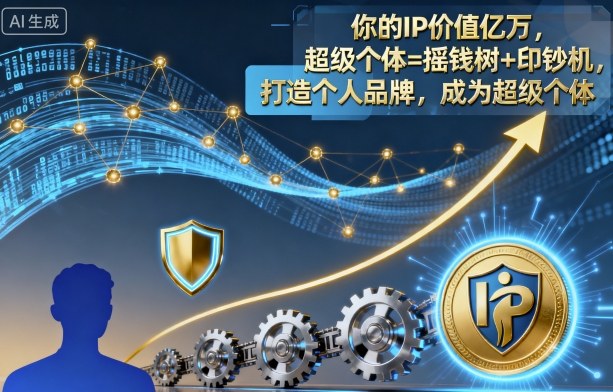 你的IP价值亿万，超级个体=摇钱树+印钞机，打造个人品牌，成为超级个体-Ai创业网