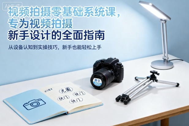 视频拍摄零基础系统课，专为视频拍摄新手设计的全面指南-Ai创业网