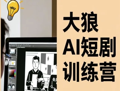 大狼AI短剧训练营-短剧课程(更新中)-Ai创业网