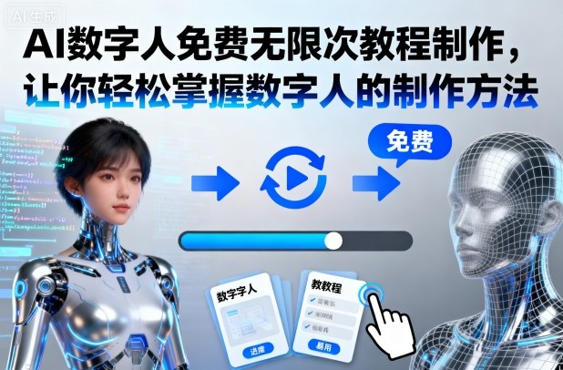 AI数字人免费无限次教程制作，让你轻松掌握数字人的制作方法-Ai创业网