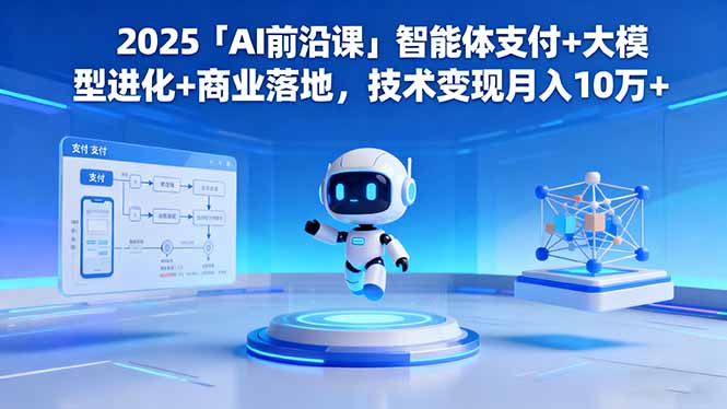 2025「AI前沿课」智能体支付+大模型进化+商业落地，技术变现月入10万+-Ai创业网