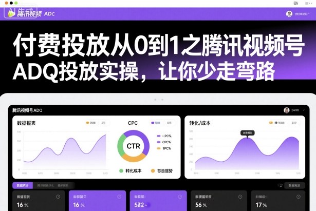 付费投放从0到1之腾讯视频号ADQ投放实操，让你少走弯路-Ai创业网