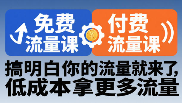 拼多多免费流量课+付费流量课，搞明白你的流量就来了，低成本拿更多流量-Ai创业网