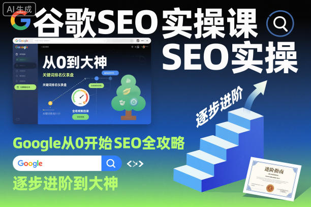 谷歌SEO实操课，Google从0开始SEO全攻略，逐步进阶到大神-Ai创业网