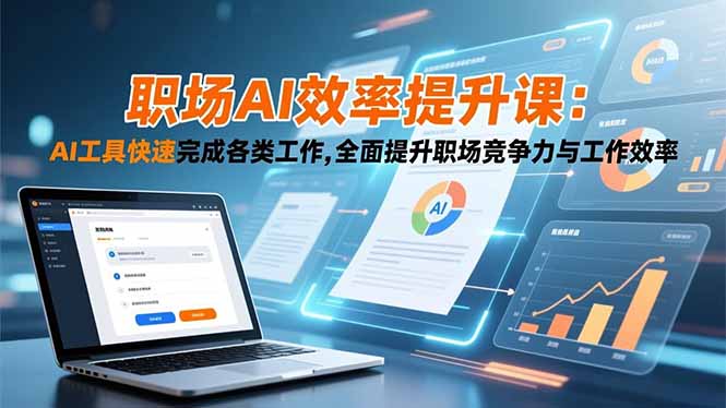 职场AI效率提升课：AI工具快速完成各类工作,全面提升职场竞争力与工作效率-Ai创业网