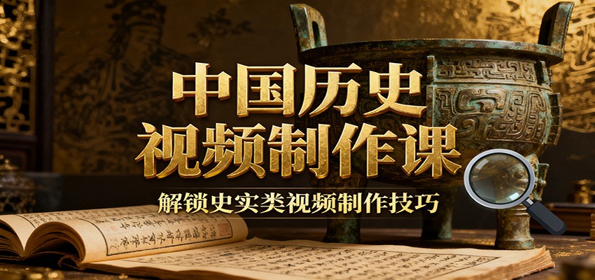 中国历史视频制作课：疆域地图集+参考文案+练习素材，解锁史实类视频制作技巧-Ai创业网