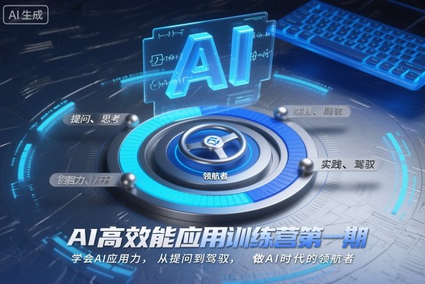 AI高效能应用训练营第一期，学会AI应用力，从提问到驾驭，做AI时代的领航者-Ai创业网