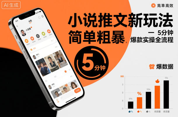 小说推文新玩法，简单粗爆，5分种一个爆款实操全流程-Ai创业网