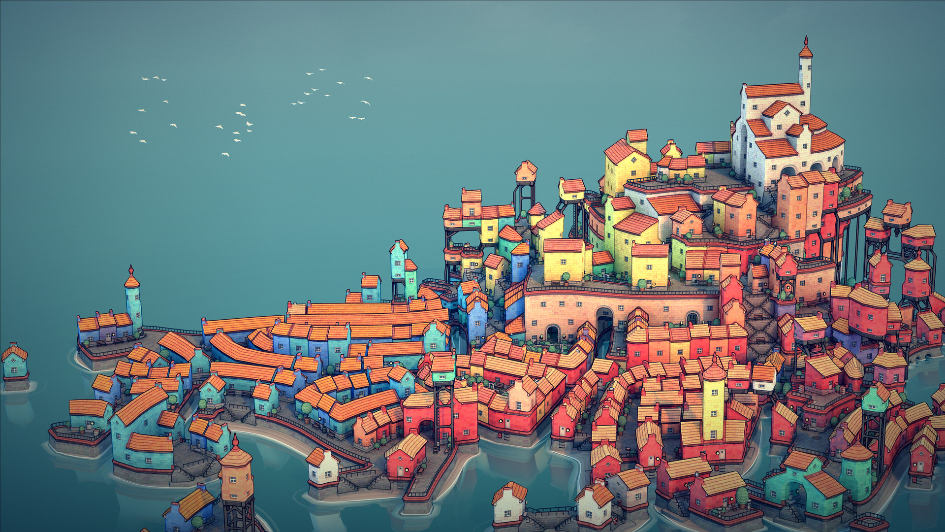 《城镇设计师 Townscaper》Switch中文版NSP下载 – 含1.0.1补丁-Ai创业网