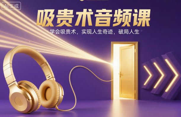 吸贵术音频课，学会吸贵术，实现人生奇迹，破局人生-Ai创业网