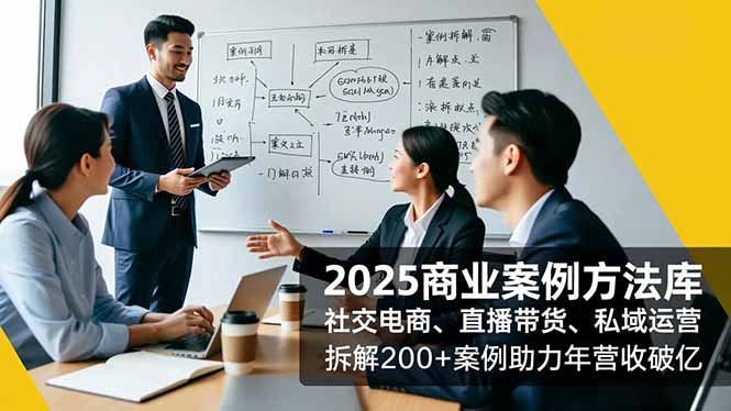 2025商业案例方法库，社交电商、直播带货、私域运营，拆解200+案例助力年营收破亿-Ai创业网