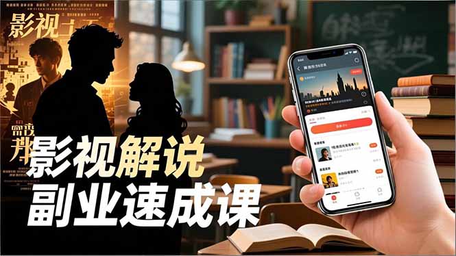 Tk影视解说副业速成课，软件安装、全流程实操、爆款预设，新手两周变现-Ai创业网