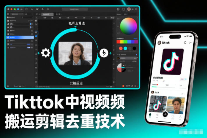 Tiktok中视频纯搬运剪辑去重技术，外来技术，自行测试-Ai创业网
