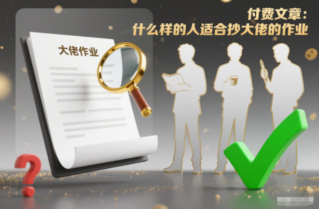 付费文章：什么样的人适合抄大佬的作业？-Ai创业网