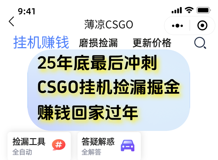 用CSGO游戏挂机捡漏掘金赚钱掘金，一部手机轻松日入500+-Ai创业网
