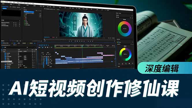 AI短视频创作修仙课，从炼气到金仙、爆款复刻、深度编辑，掌握全栈AI能力-Ai创业网