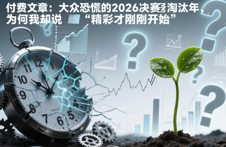 付费文章：大众恐慌的2026决赛淘汰年，为何我却说“精彩才刚刚开始”？-Ai创业网