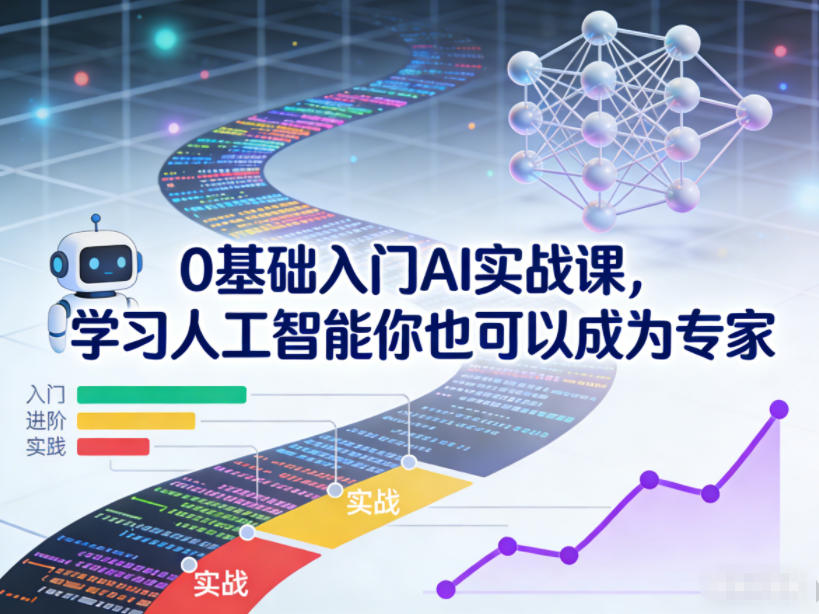 0基础入门AI实战课，学习人工智能你也可以成为专家-Ai创业网