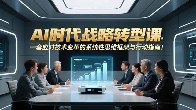 AI时代战略转型课：一套应对技术变革的系统性思维框架与行动指南！-Ai创业网
