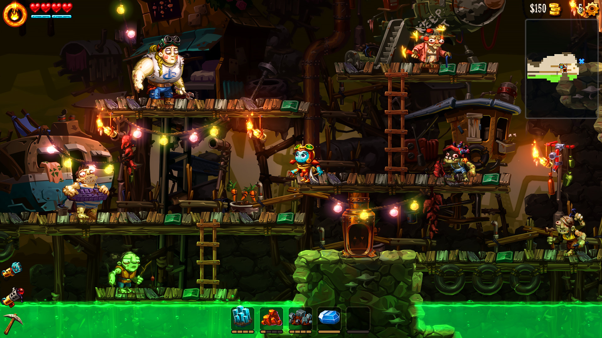 《蒸汽世界 挖掘2 SteamWorld Dig2》Switch中文版NSP下载 – 含4.1.1补丁-Ai创业网