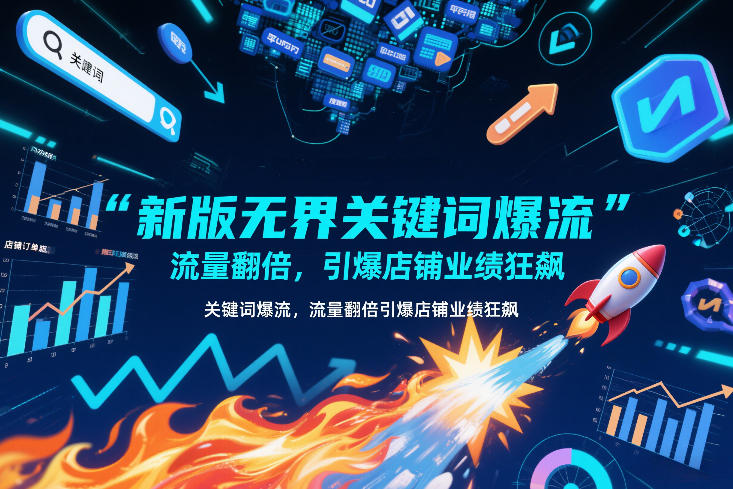 新版无界关键词爆流，流量翻倍，引爆店铺业绩狂飙-Ai创业网