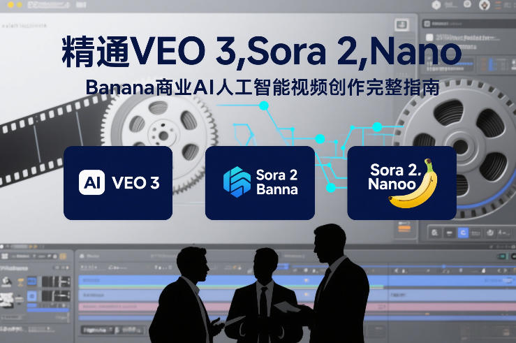 精通VEO 3，Sora 2，Nano Banana商业AI人工智能视频创作完整指南-Ai创业网
