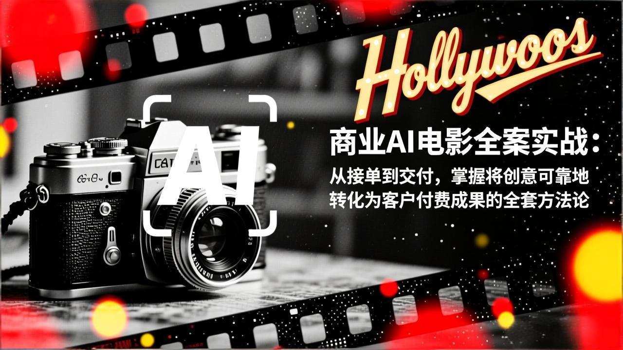 商业AI电影全案实战：从接单到交付，掌握将创意可靠地转化为客户付费成果的全套方法论-Ai创业网
