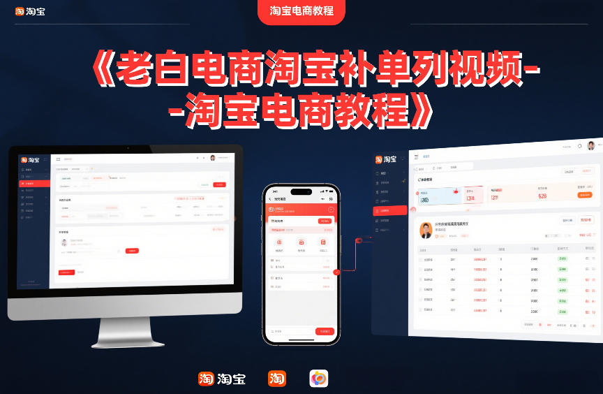 老白电商淘宝补单系列视频-淘宝电商教程-Ai创业网