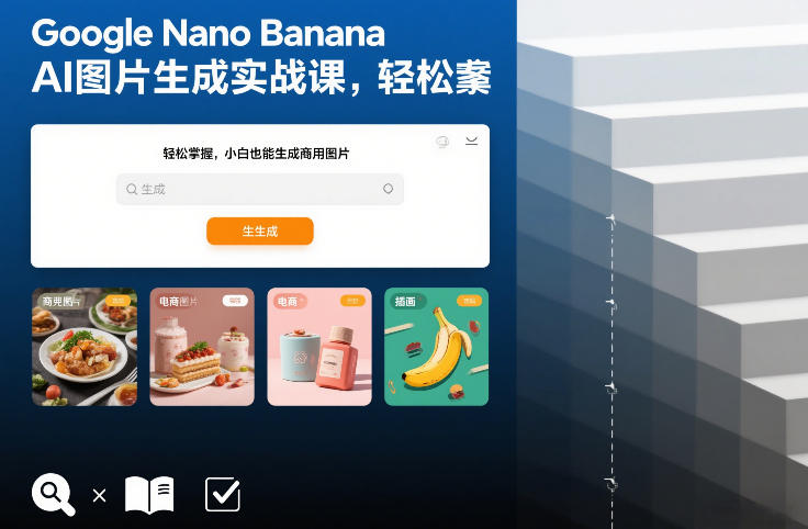 Google Nano Banana AI图片生成实战课，轻松掌握，小白也能生成商用图片-Ai创业网