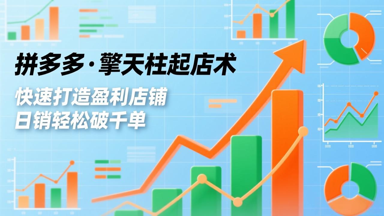 拼多多·擎天柱起店术，爆流布局、利润起飞、不断流，快速打造盈利店铺，日销轻松破千单-Ai创业网