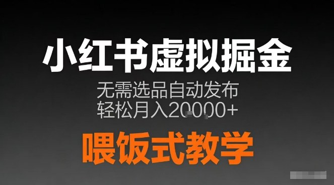 小红书虚拟电商掘金，无需选品，ai笔记半自动发布，轻松月入2w+【揭秘】-Ai创业网