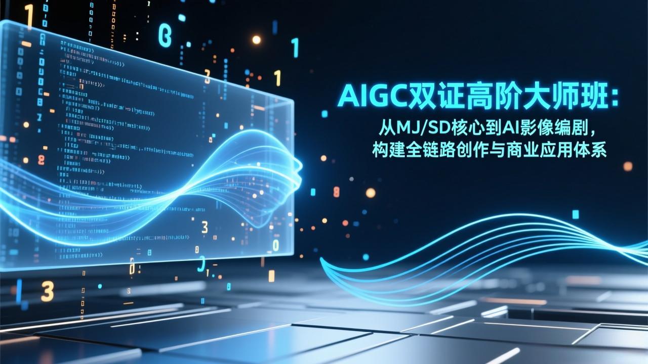 AIGC双证高阶大师班：从MJ/SD核心到AI影像编剧，构建全链路创作与商业应用体系-Ai创业网
