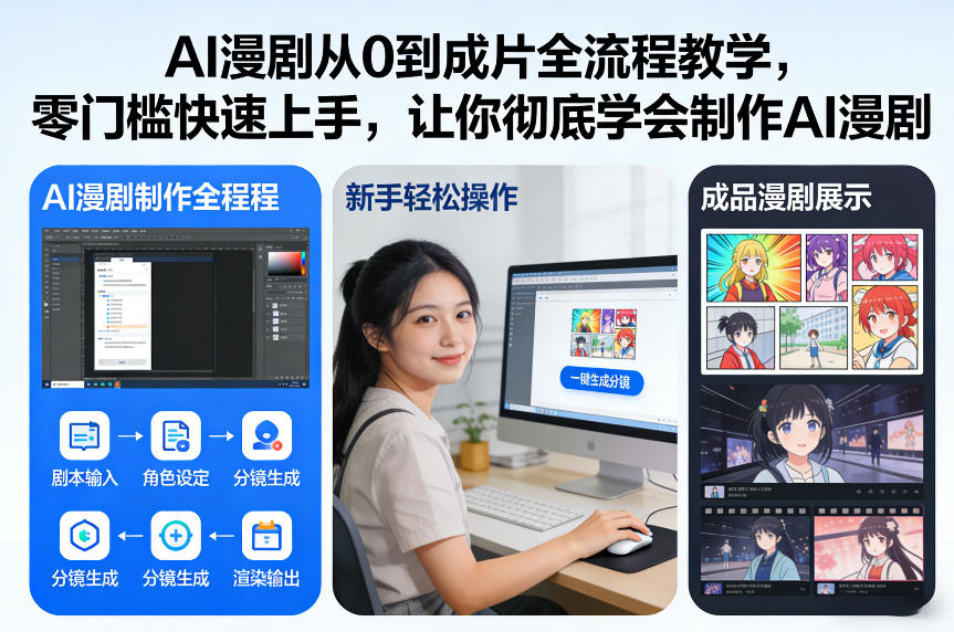 AI漫剧从0到成片全流程教学，零门槛快速上手，让你彻底学会制作AI漫剧【保姆级教程】-Ai创业网