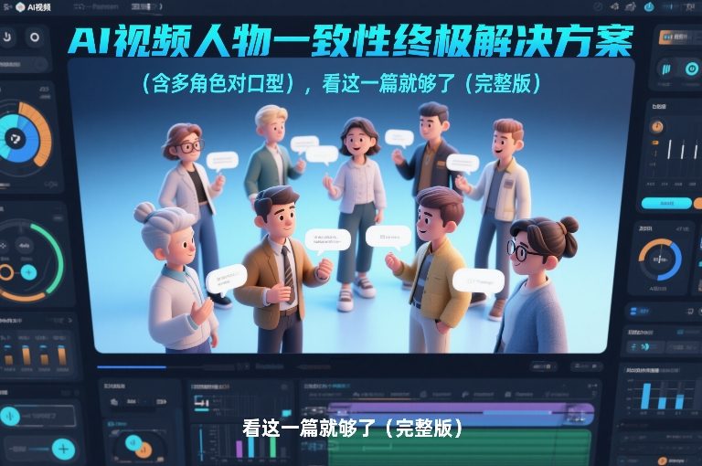 AI视频人物一致性终极解决方案(含多角色对口型)，看这一篇就够了(完整版)-Ai创业网