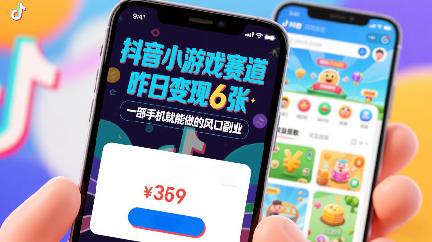 抖音小游戏赛道，昨日变现600+，零基础一部手机就能做的风口副业【揭秘】-Ai创业网