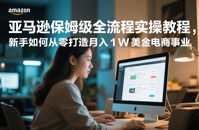 亚马逊保姆级全流程实操教程，新手如何从零打造月入1W美金电商事业-Ai创业网