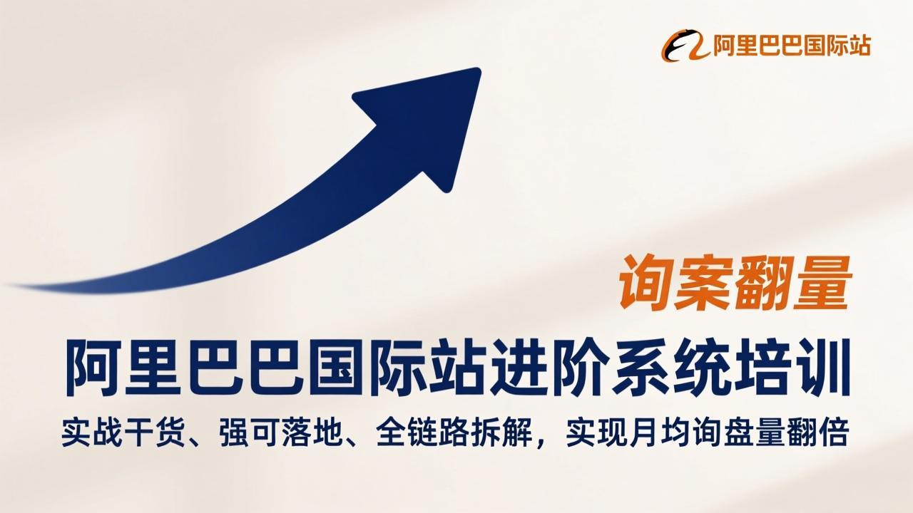 阿里巴巴国际站进阶系统培训，实战干货、强可落地、全链路拆解，实现月均询盘量翻倍-Ai创业网